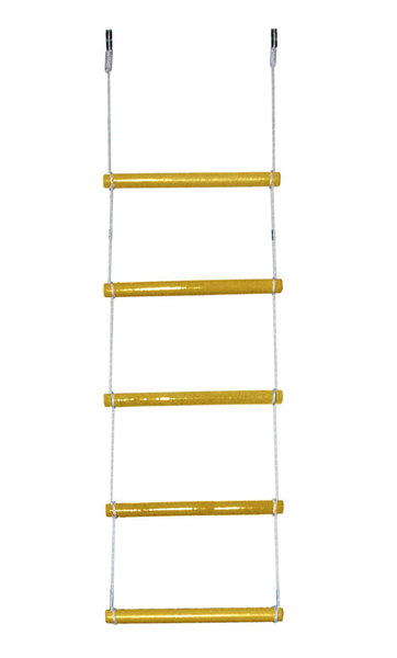 Лестница веревочная 5 перекладин желтая ЛВ5-2А