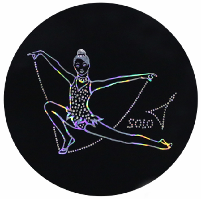 Футболка SOLO RG Гимнастка с скакалкой лого