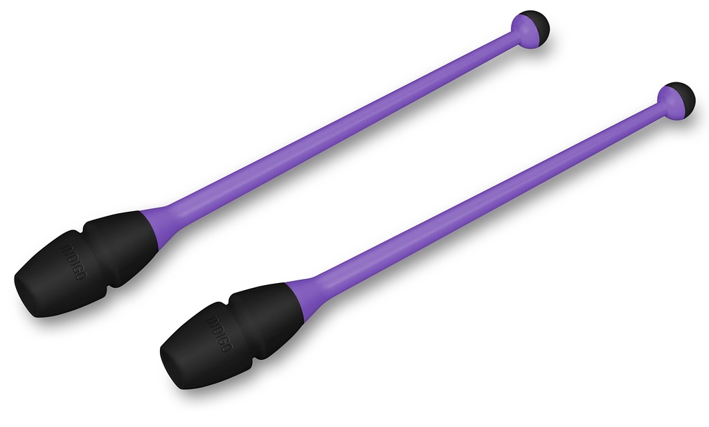 Булавы для художественной гимнастики вставляющиеся INDIGO Фиолетово-черный